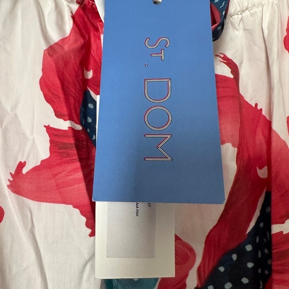 The Lulo Project Daydreaming Dress Baja Fish Pattern Brand New with tags Small - Picture 5 of 8